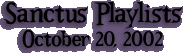 Sanctus Playlist